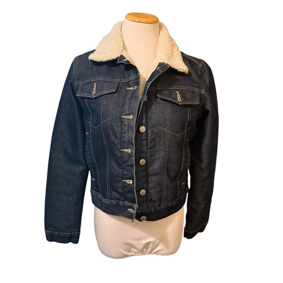 Vintage Old Navy Sherpa Lined DenimTrucker Jacket